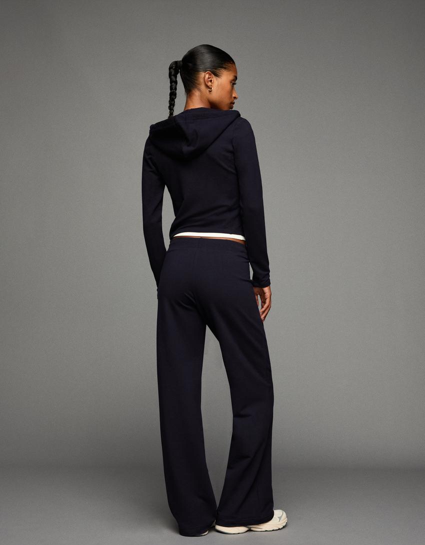 Plush pants-Navy-1