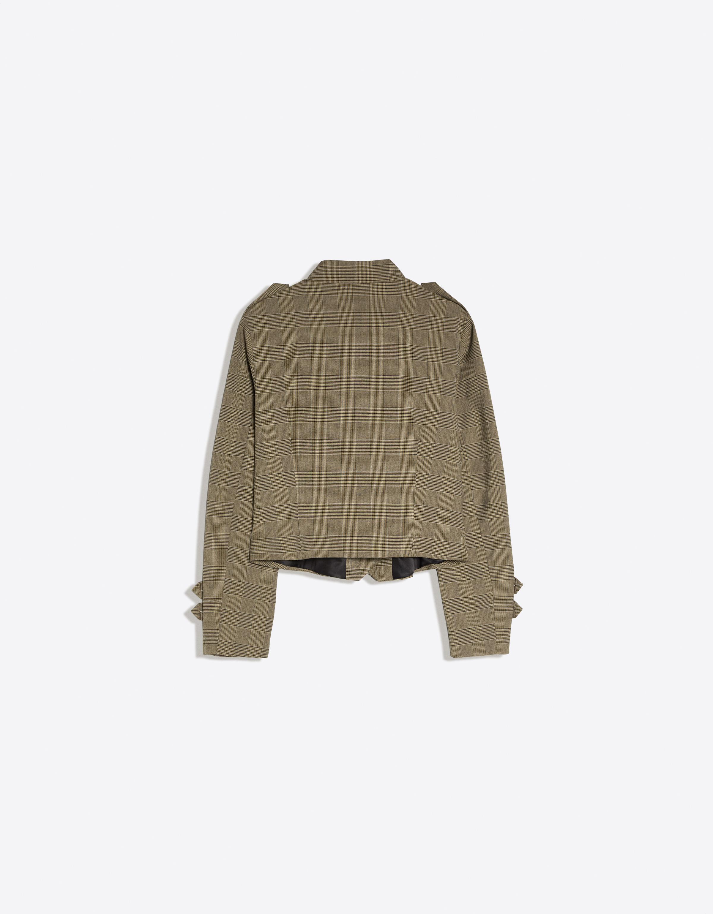 Double-breasted button blazer — Mink