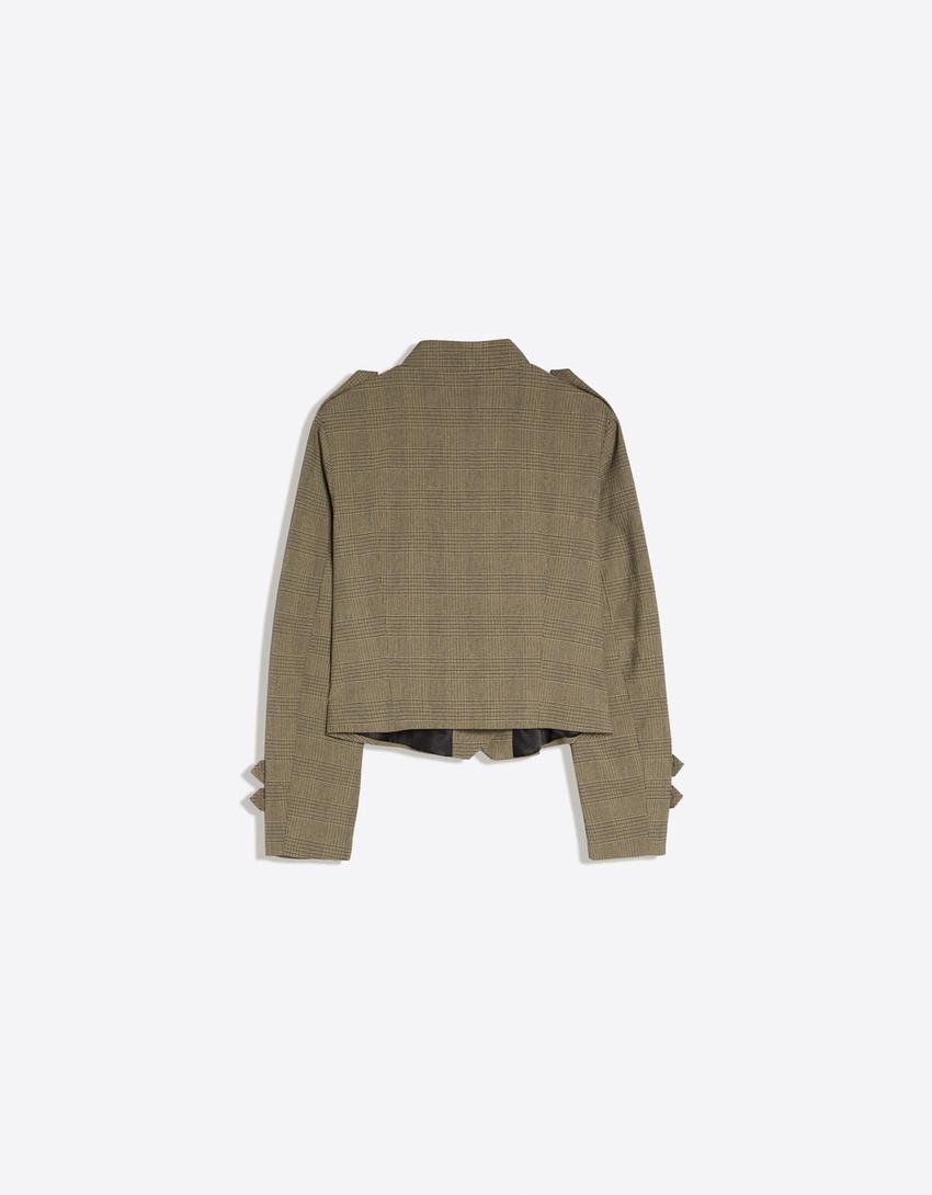 Double-breasted blazer-Mink