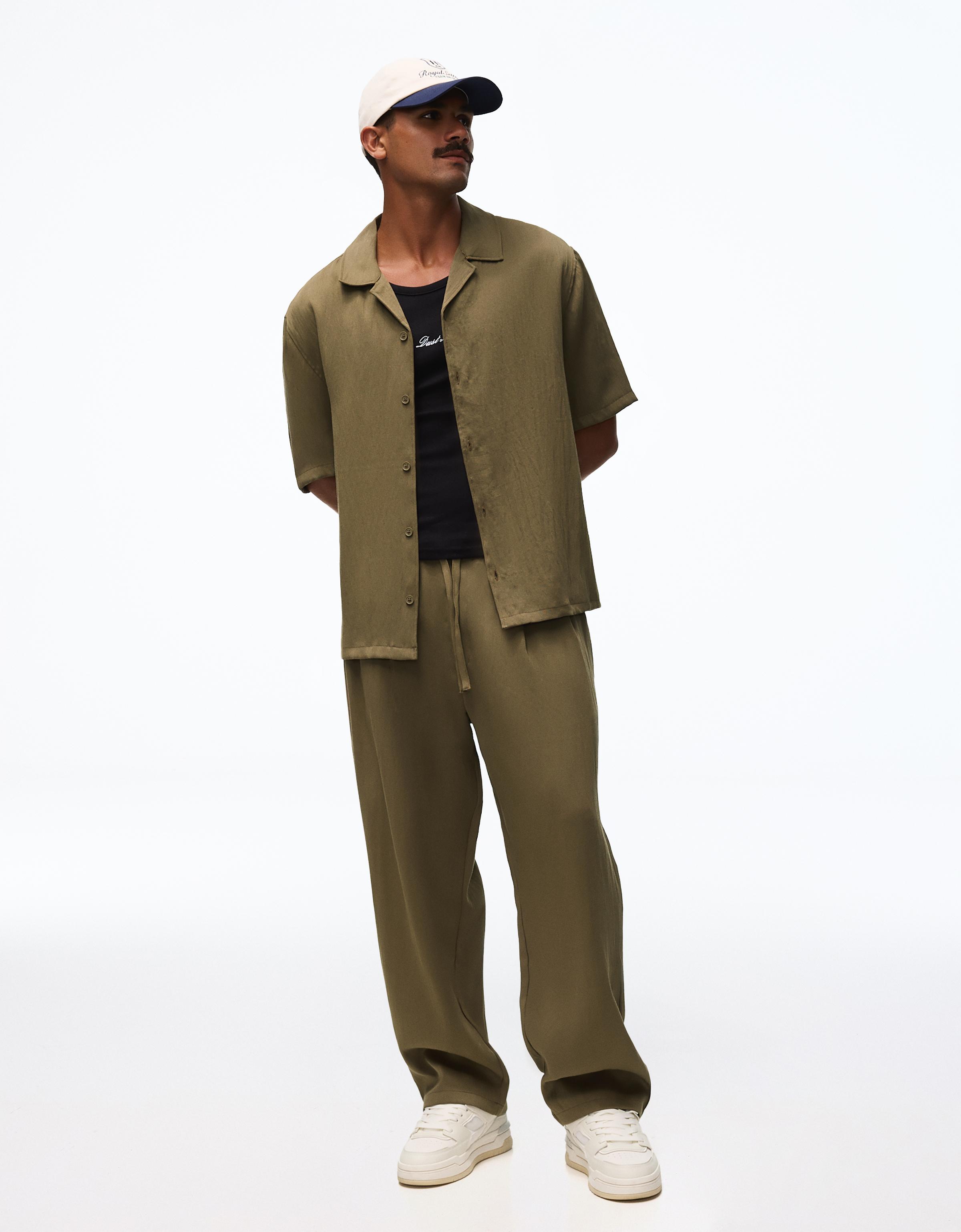 Rustic short sleeve shirt — Khaki