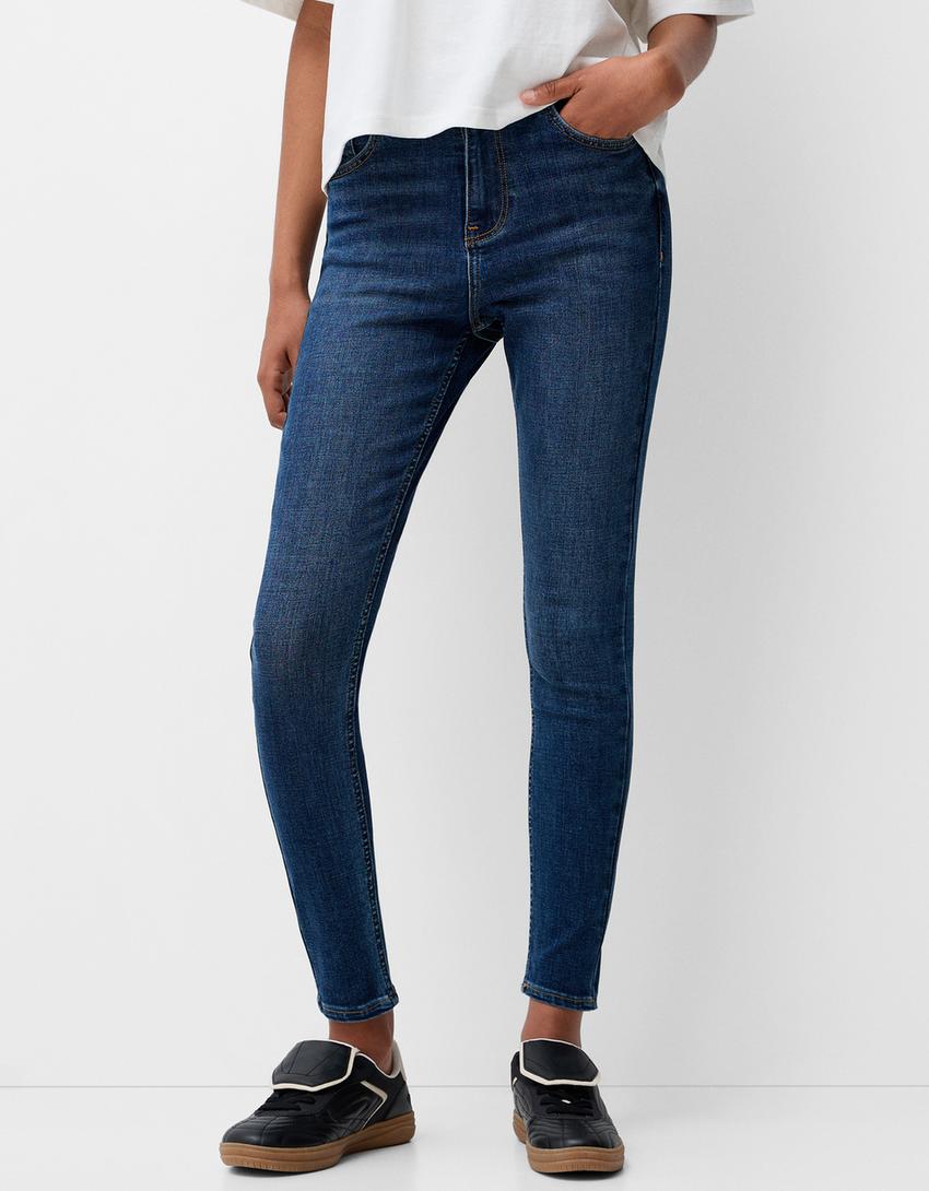 Jeans super high waist skinny-Azul