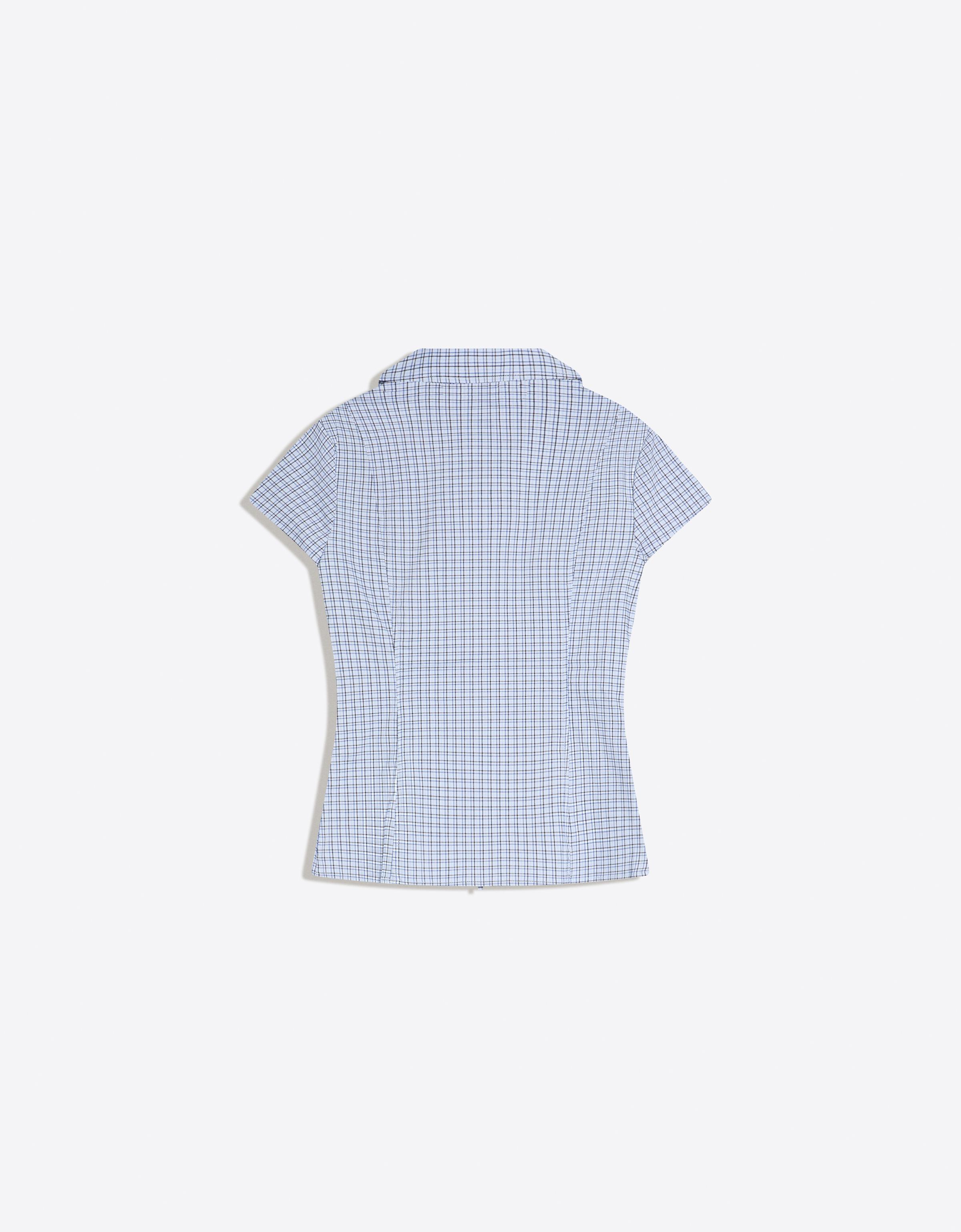 Kısa kollu fermuarlı gömlek - Görsel 11