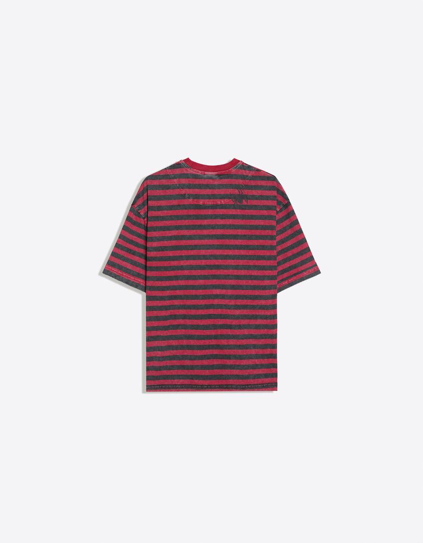SPIDERMAN print T-shirt-Red