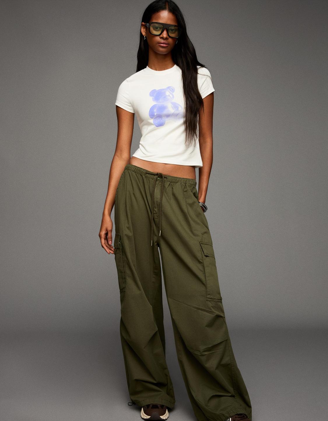 Parachute cargo trousers