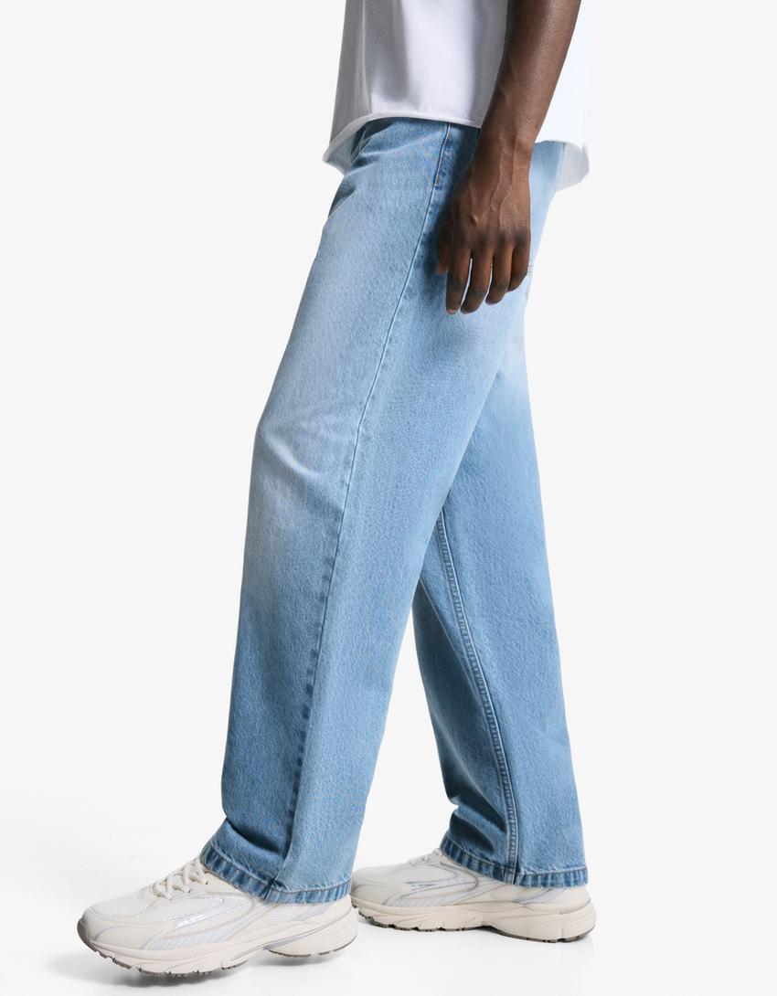 ג'ינס Baggy-תכלת-2
