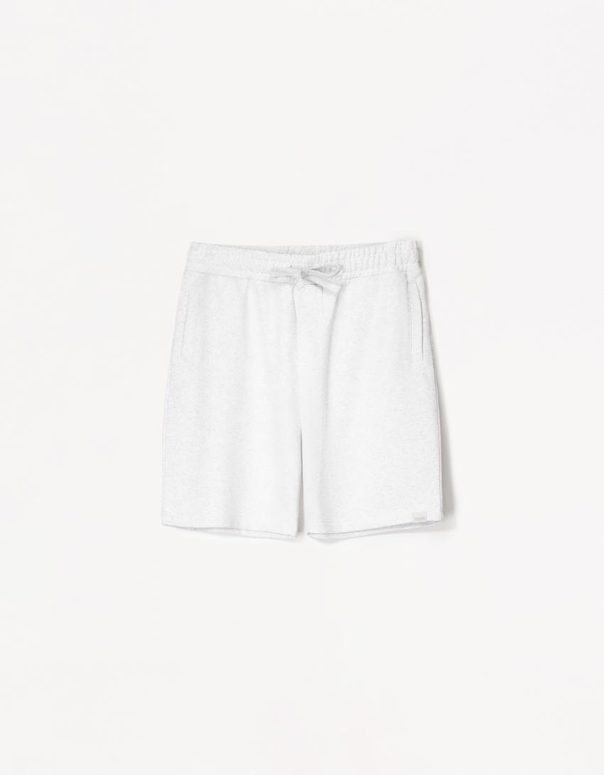 Plush bermuda shorts