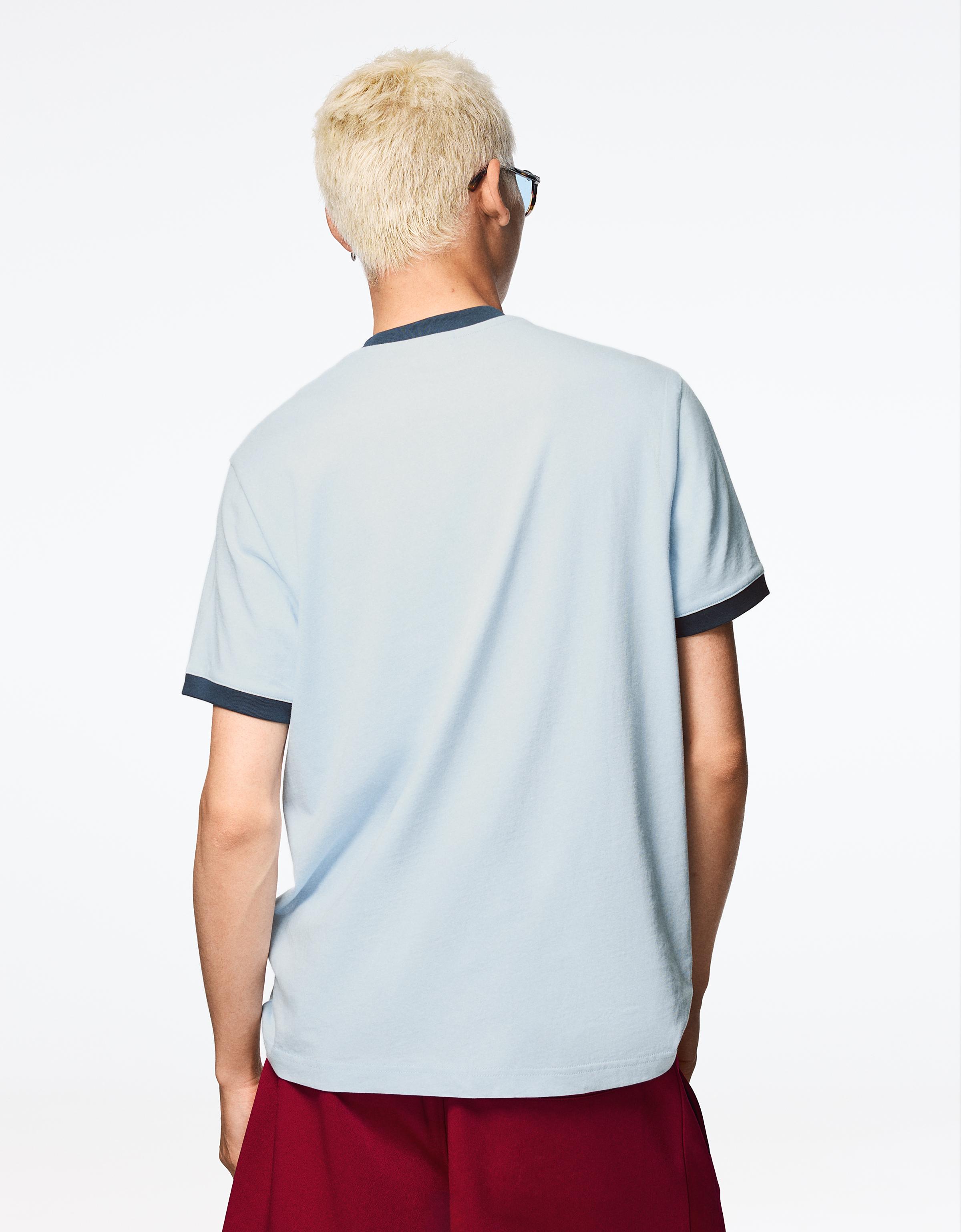 Short sleeve print T-shirt — Blue