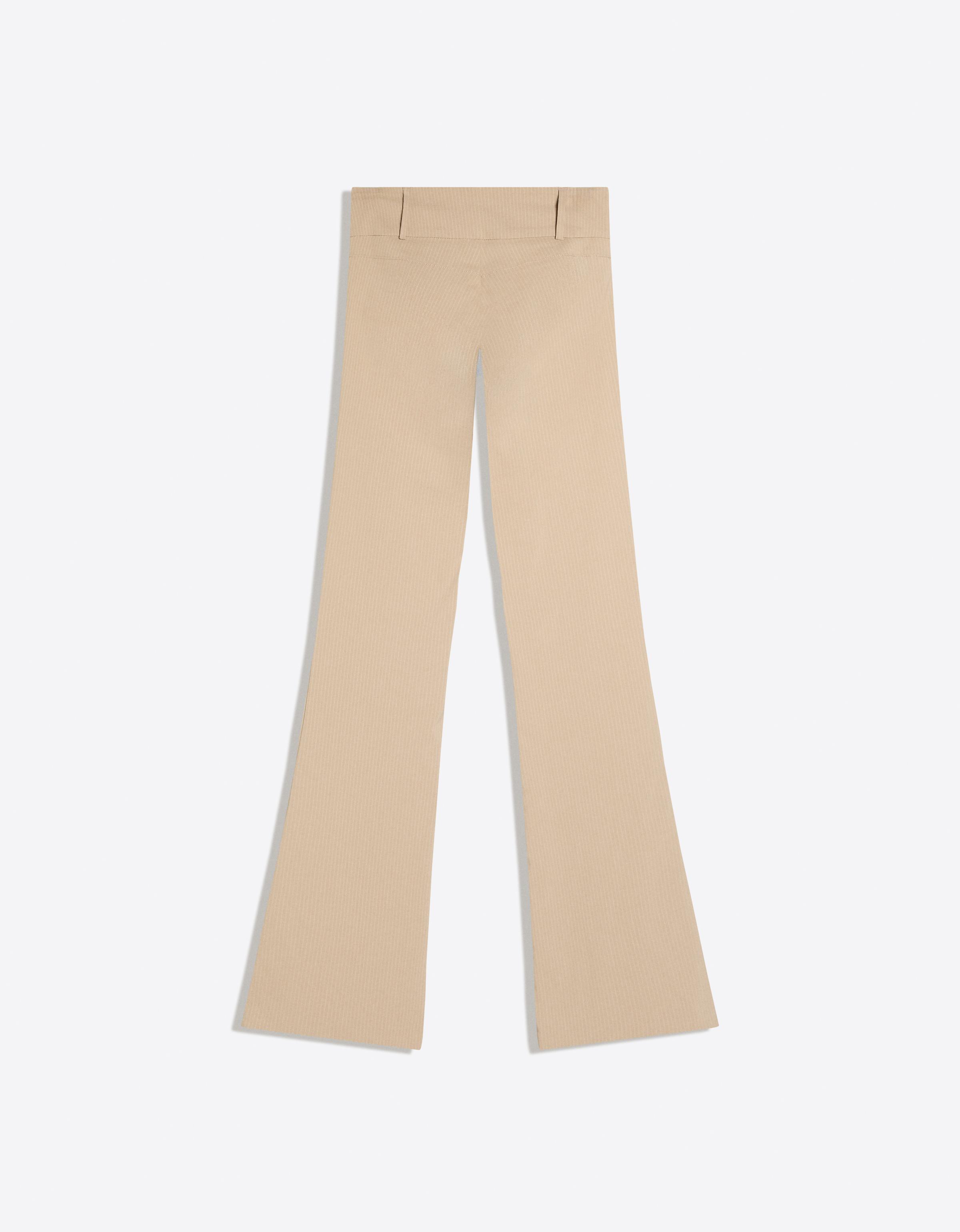Bengaline flared trousers — Cream