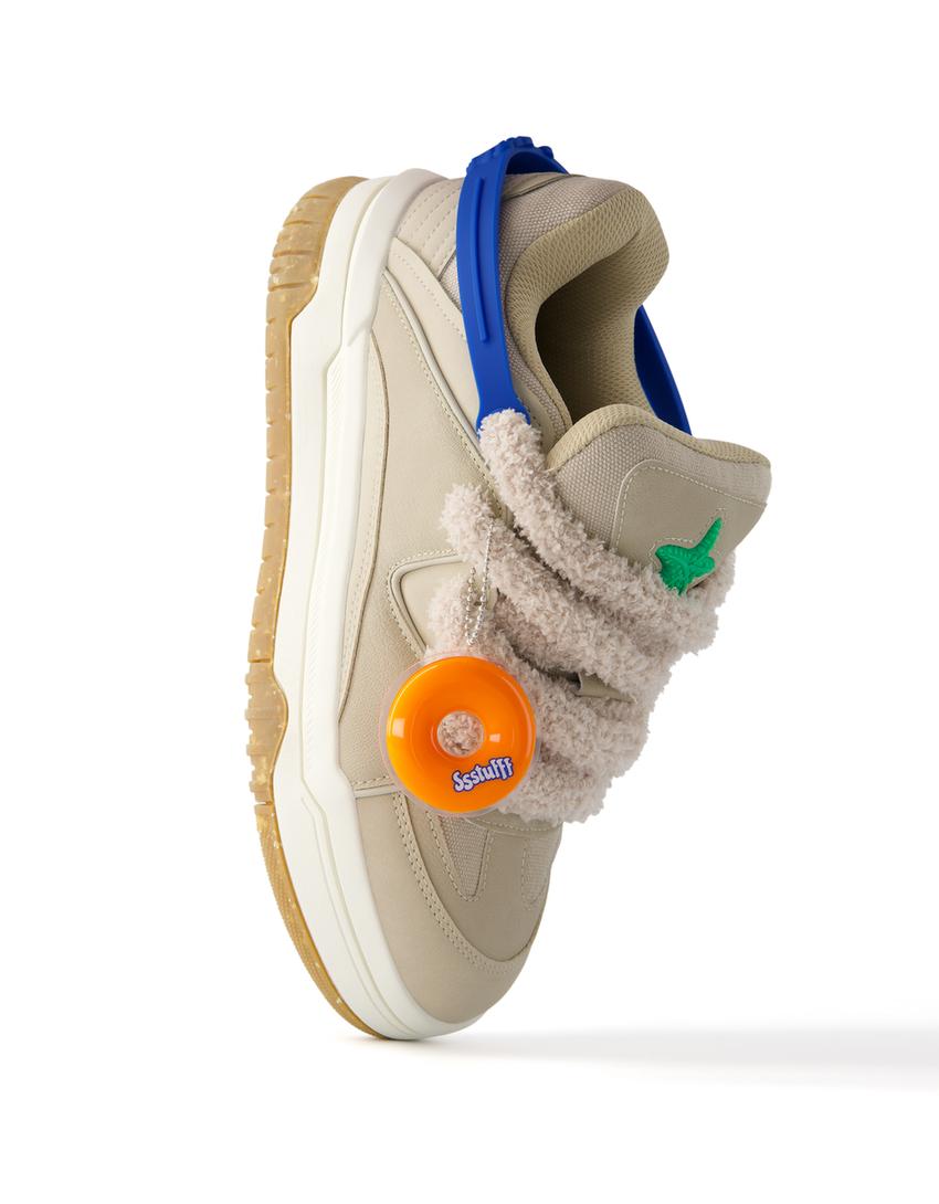 Sneakers BERSSSHKA X SSSTUFFF con dettaglio portachiavi-Sabbia-8