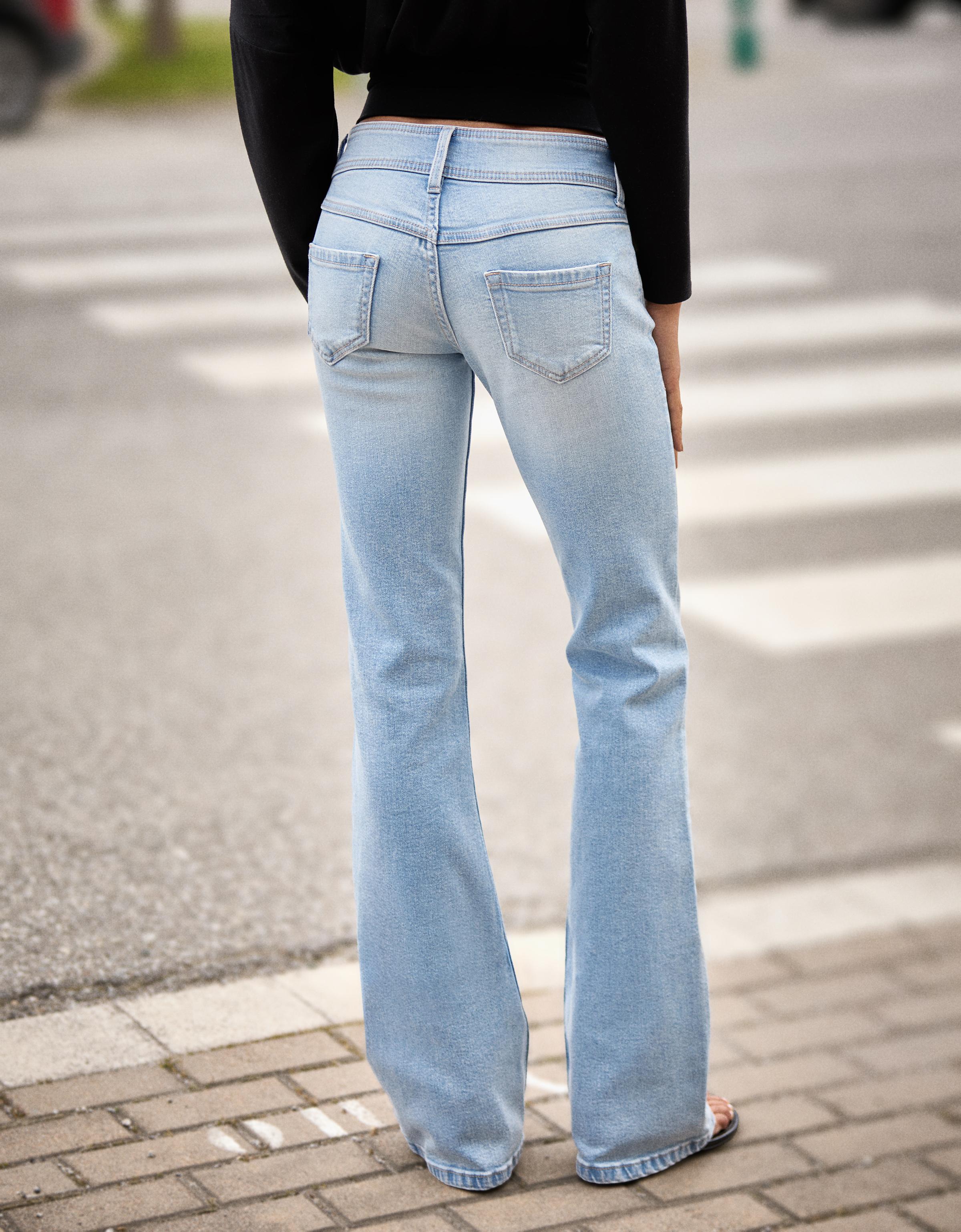 Bootcut düşük bel jean - Görsel 4