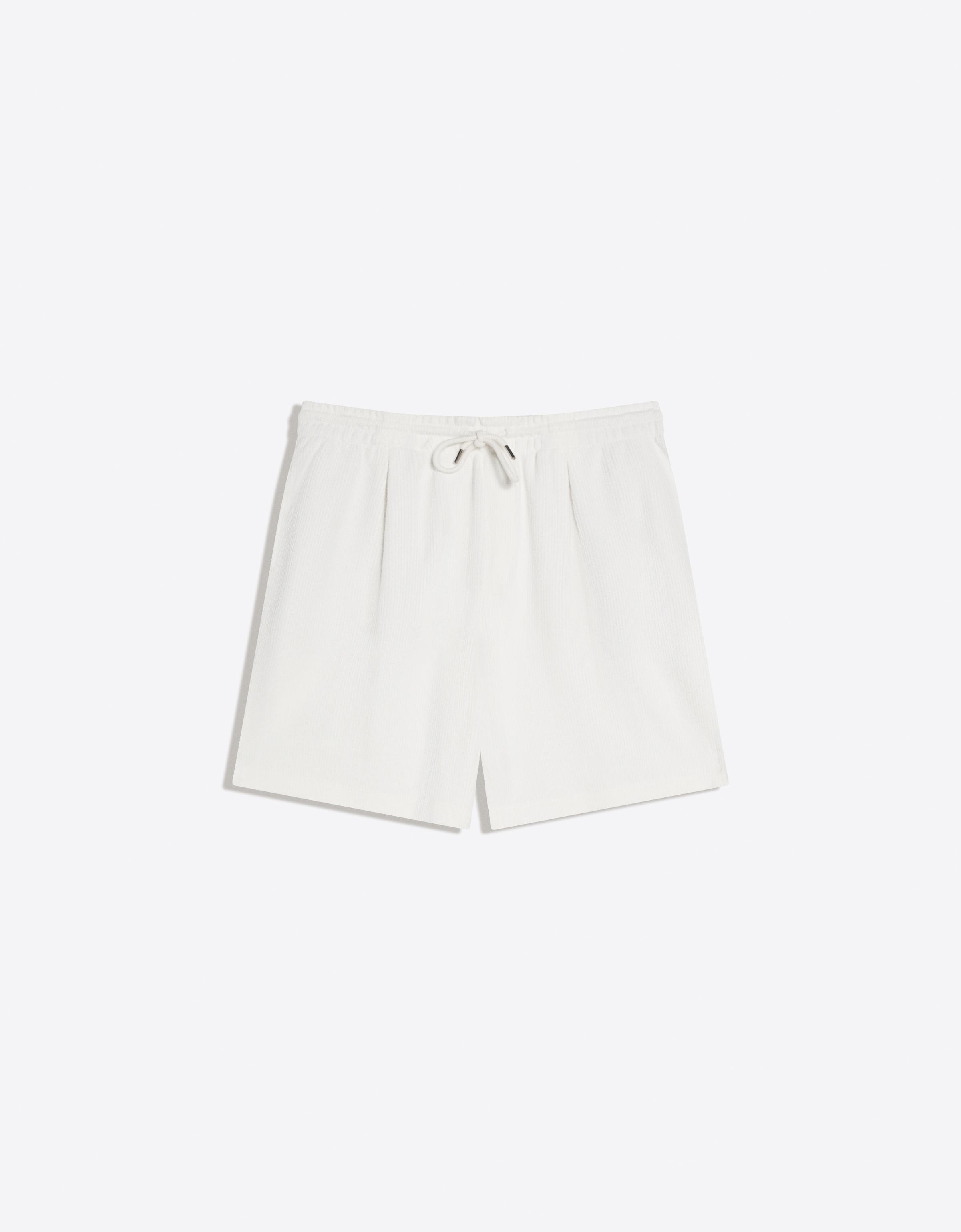 Bershka Dokulu şardonlu bermuda görsel 2