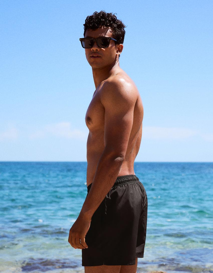 Maillot de bain basique-Noir