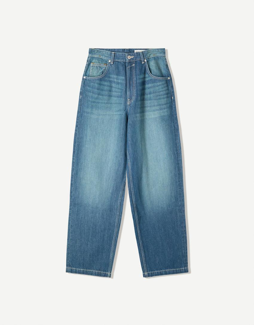 Super Baggy Jeans-Grün-3