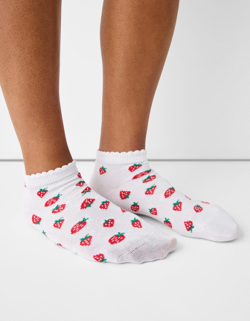 Pack 3 pares de meias estampado-Roxo-1