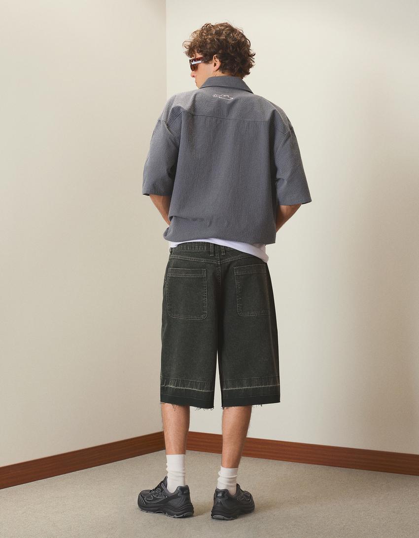 Skater Bermuda shorts-Green