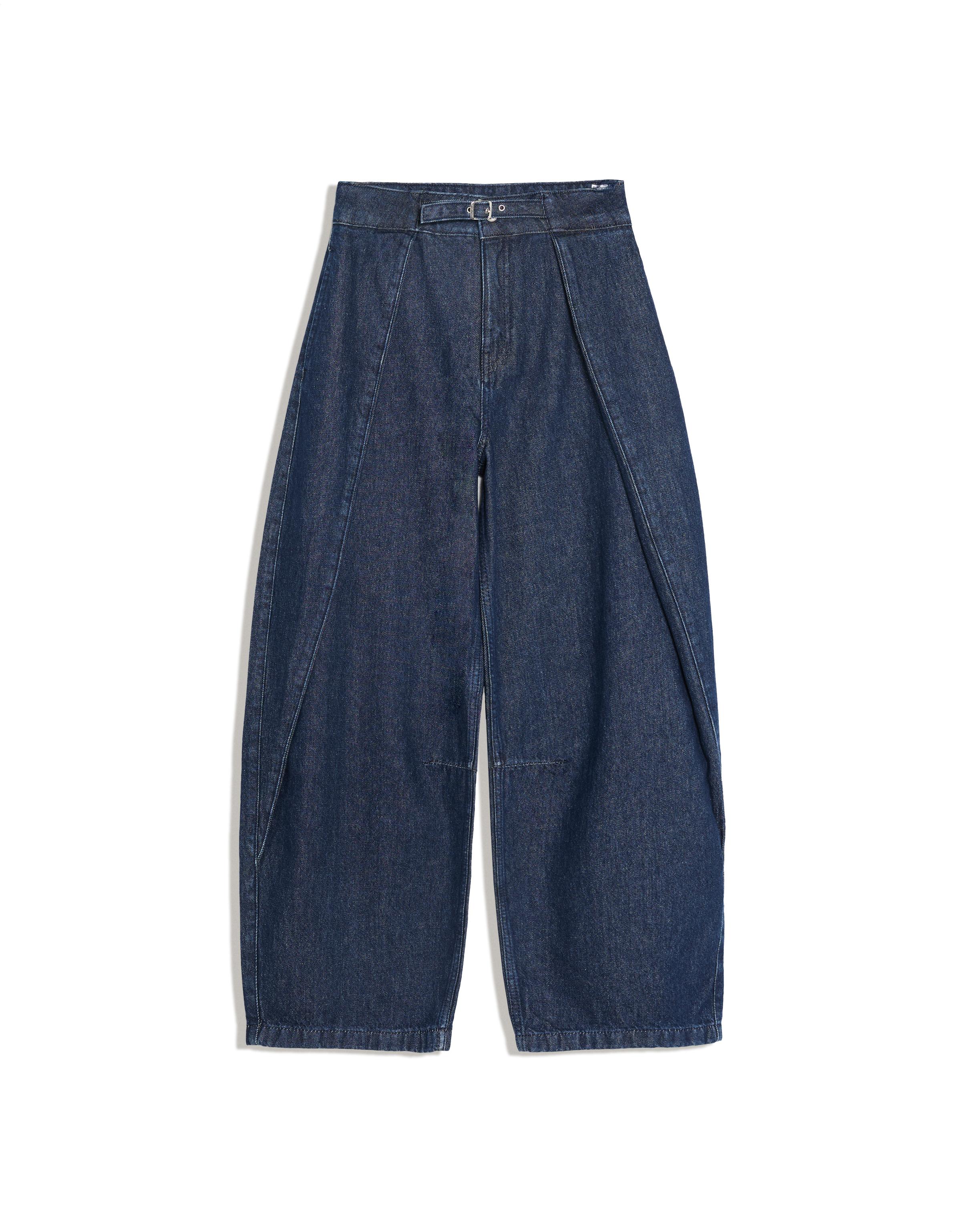 Twisted pleat jeans — Blue
