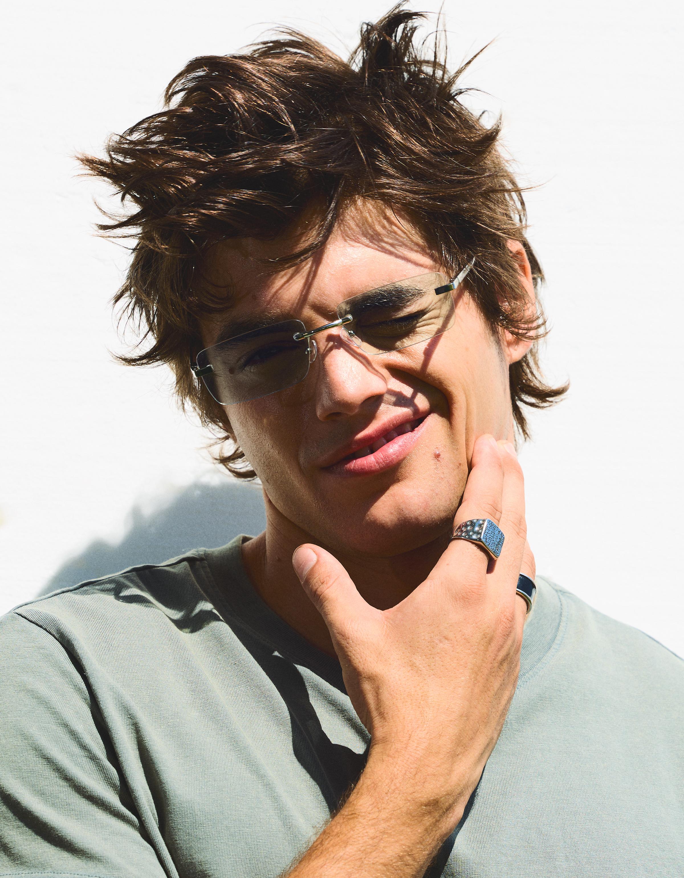 Rimless sunglasses — Silver