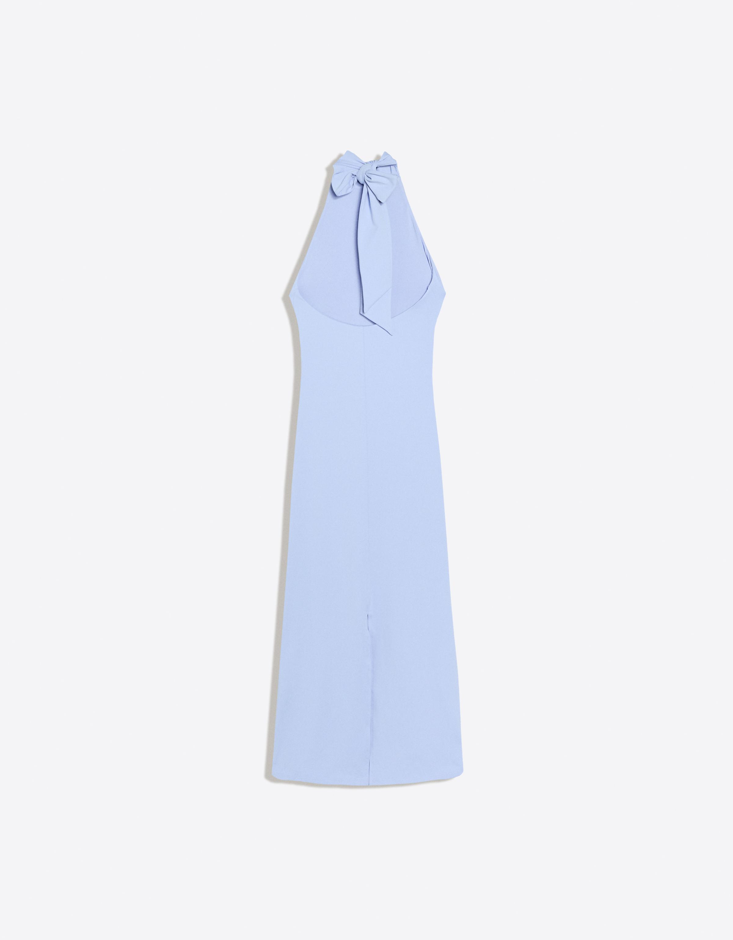 Halter midi dress — Light blue