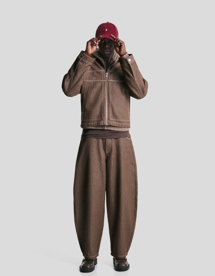 Super balloon jeans-Brown