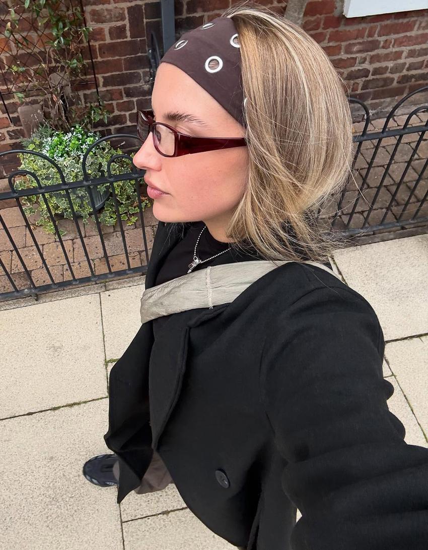 Manteau long épaule tombante-Noir