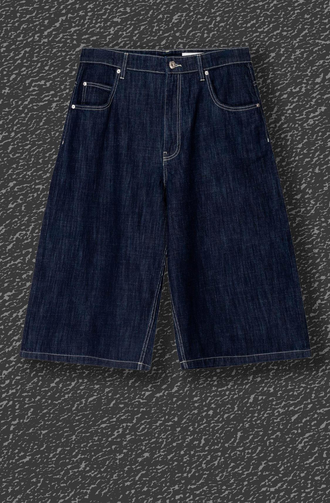 Super baggy denim Bermuda jorts