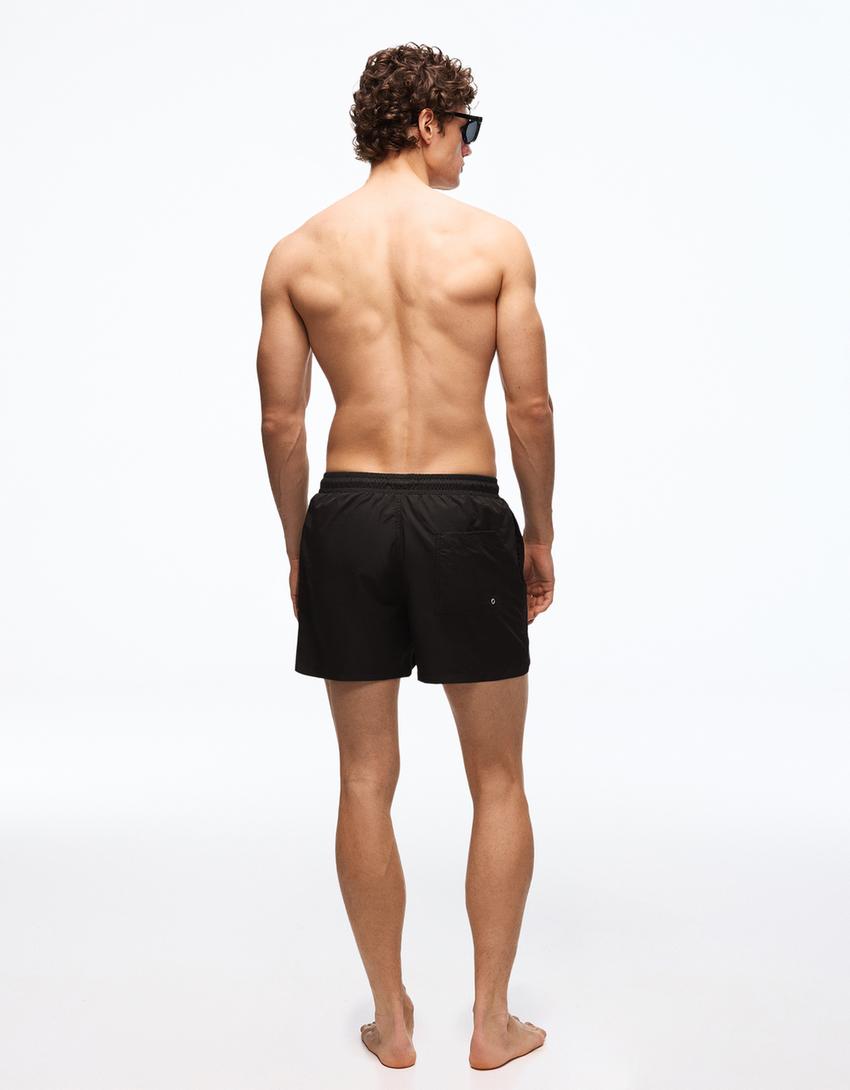 Basic Badeshorts-Schwarz