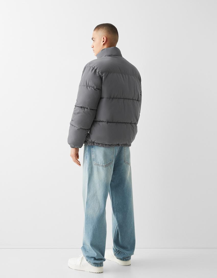 Cazadora acolchada-Gris oscuro-1