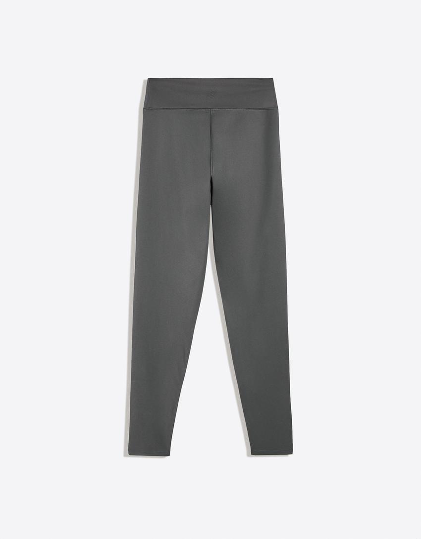 Legginsy z tkaniny technicznej-Grafitowy