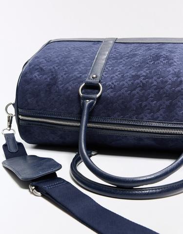 Rectangular barrel bag — Dark blue 3