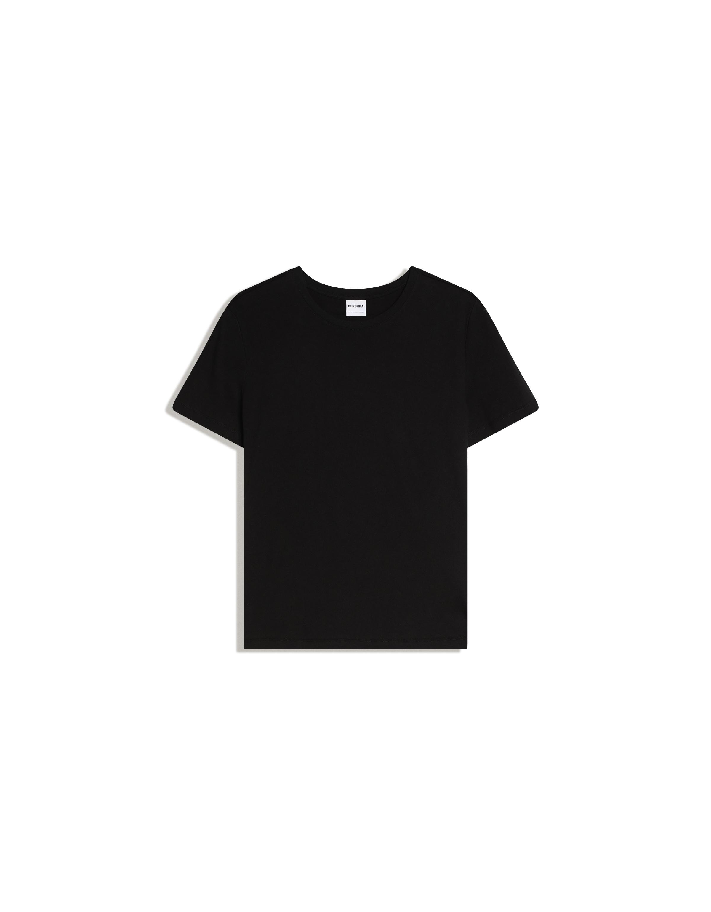 Basic short sleeve T-shirt — Black