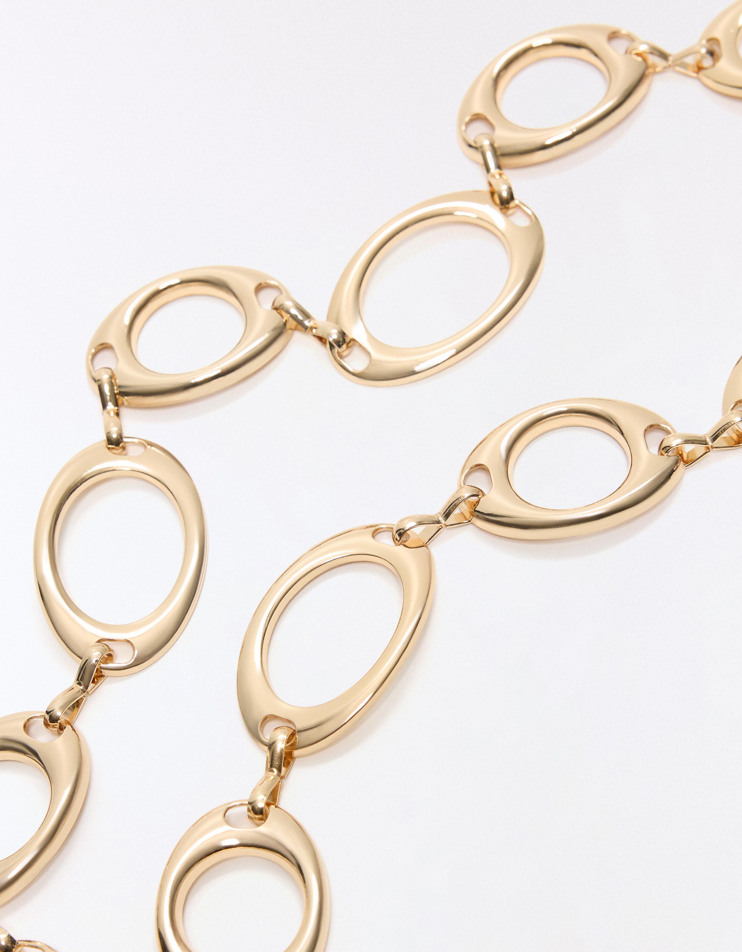 Ring chain belt — Gold (alternate view)