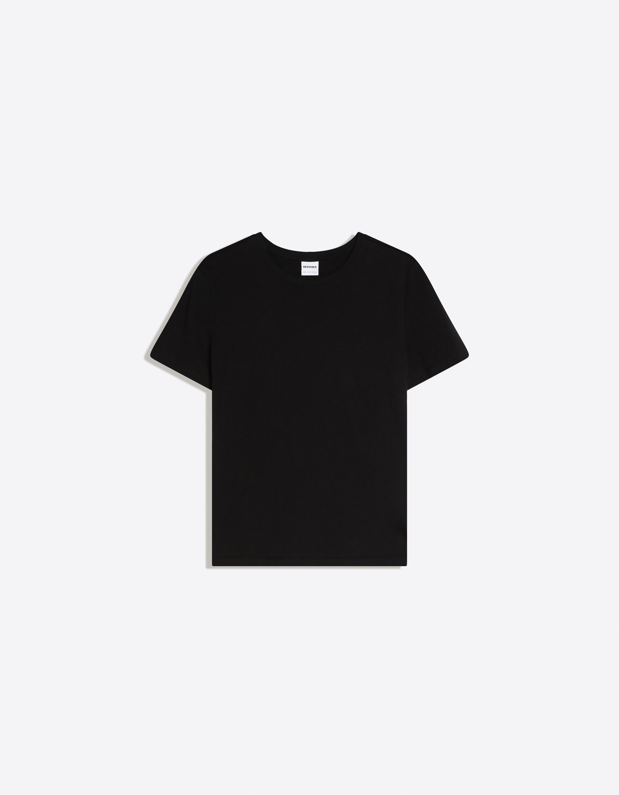 Basic short sleeve T-shirt — Black