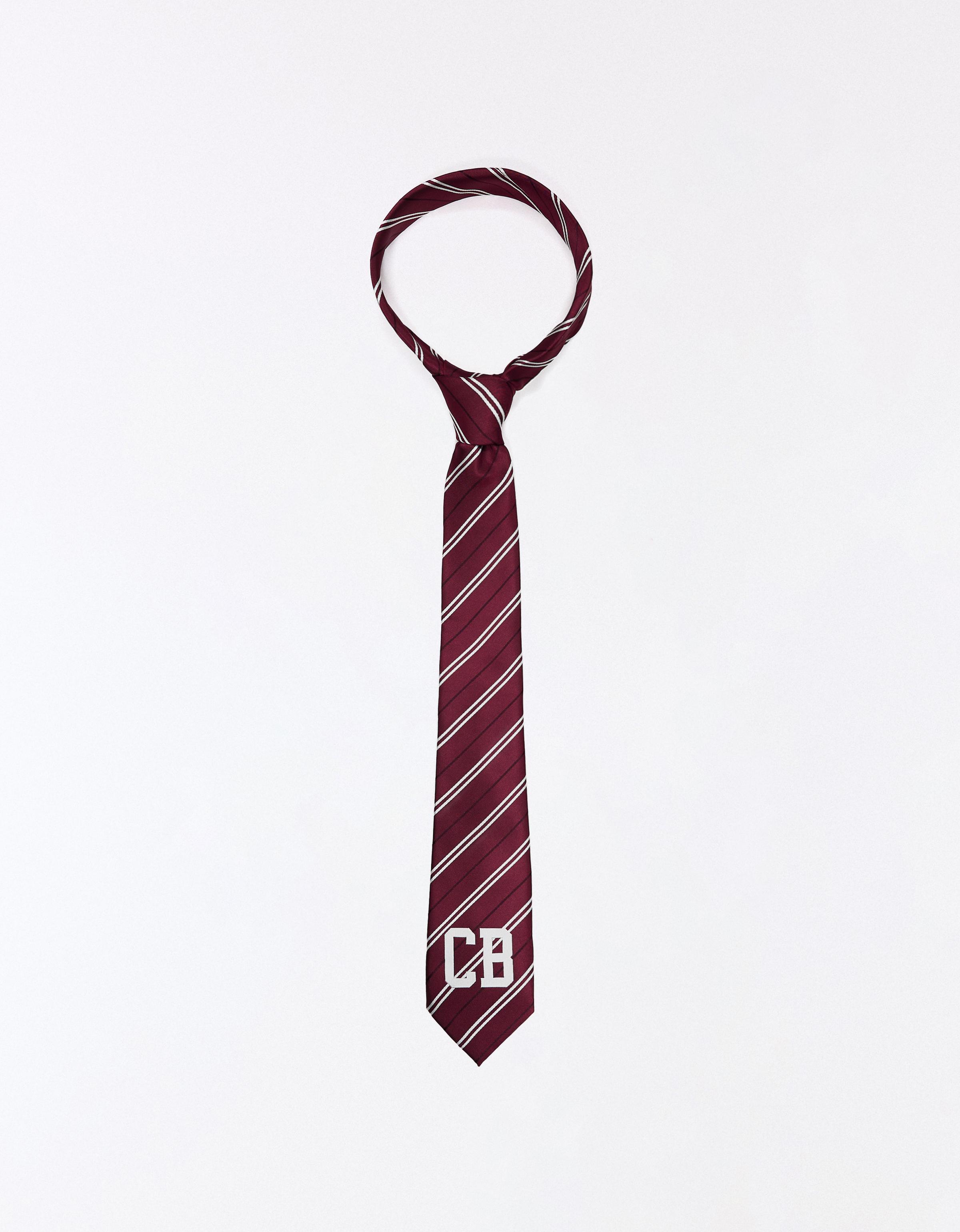 Corbata Rayas Carol Biazin Collection Mujer Granate