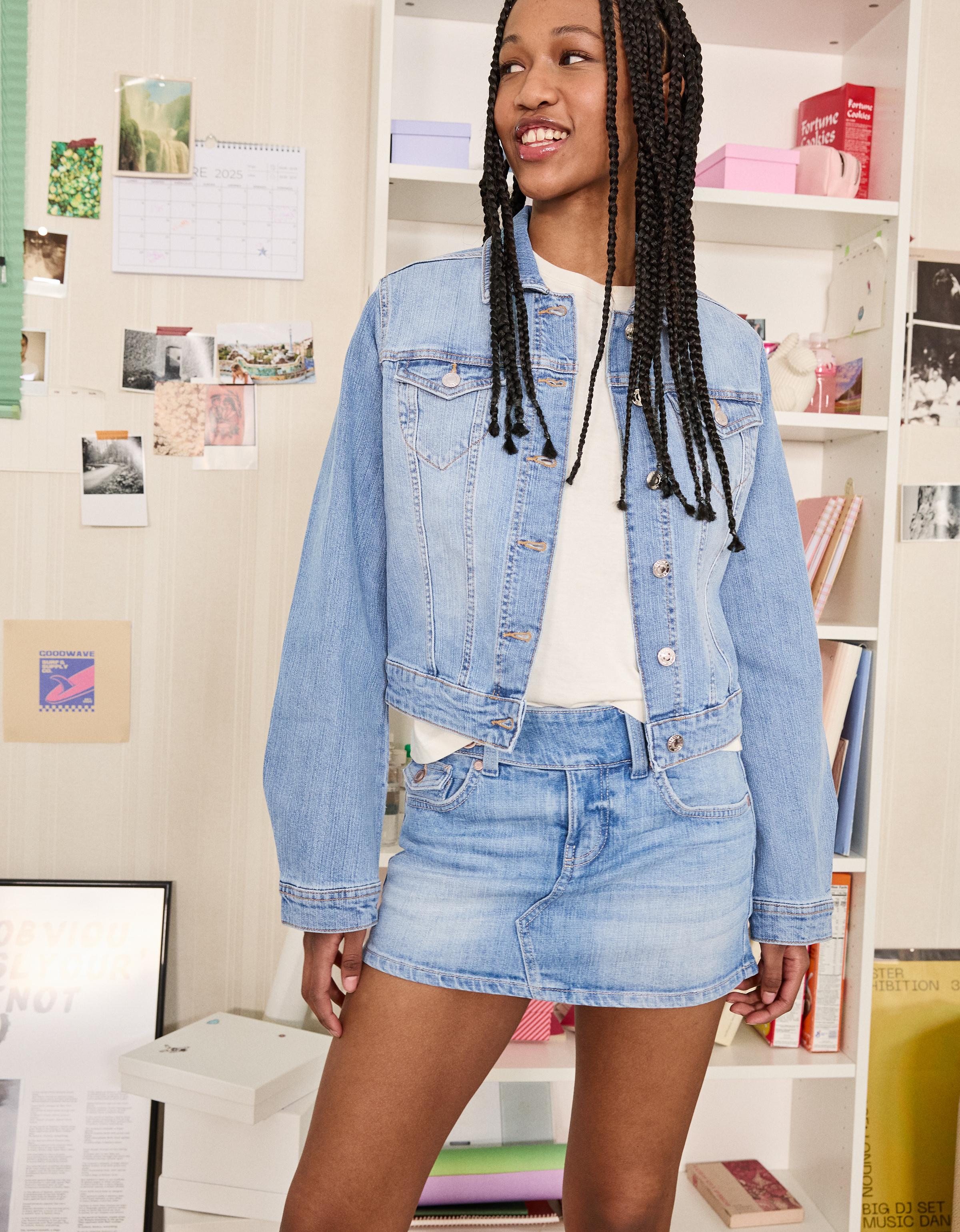 Denim şort etek - Görsel 49