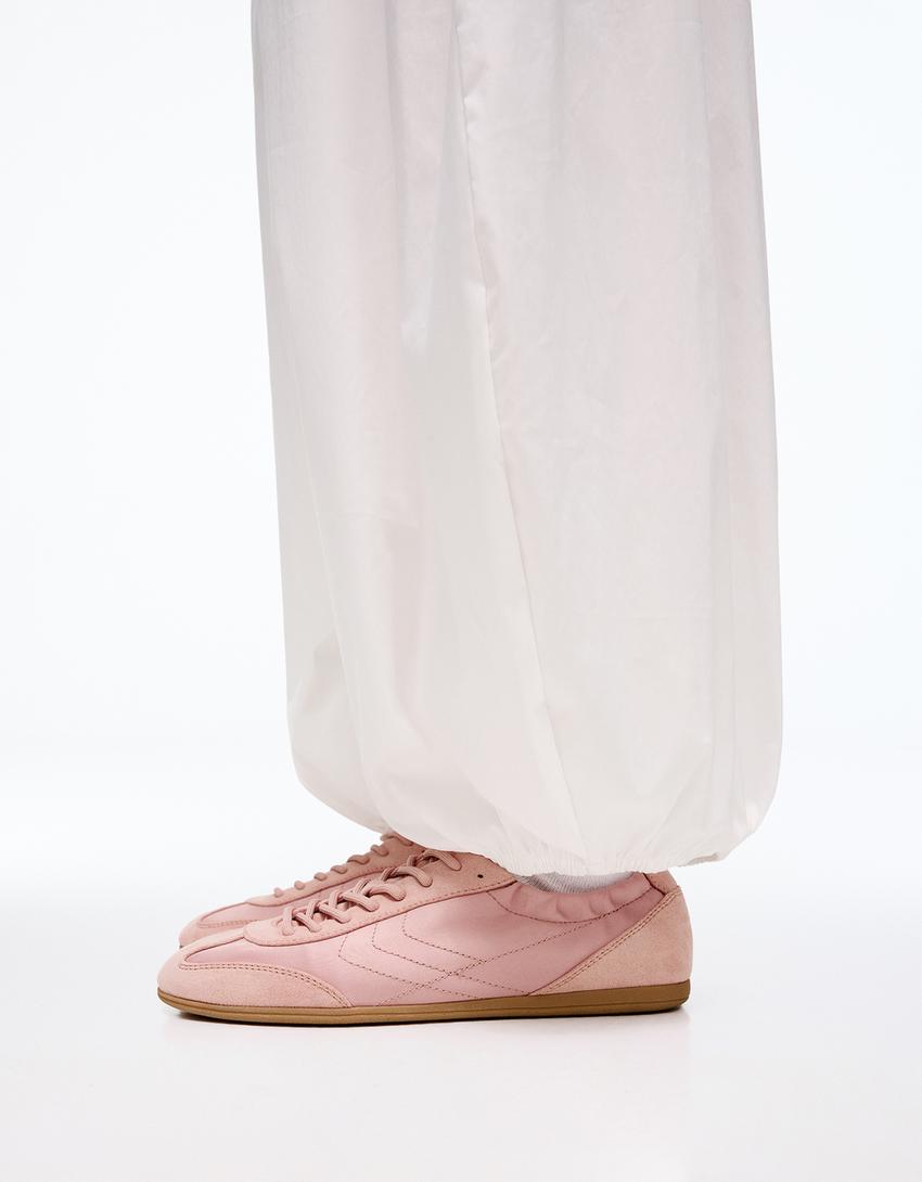 Sneakers suola sottile-Rosa