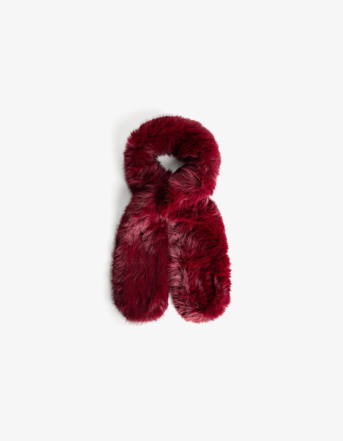 Faux fur stole