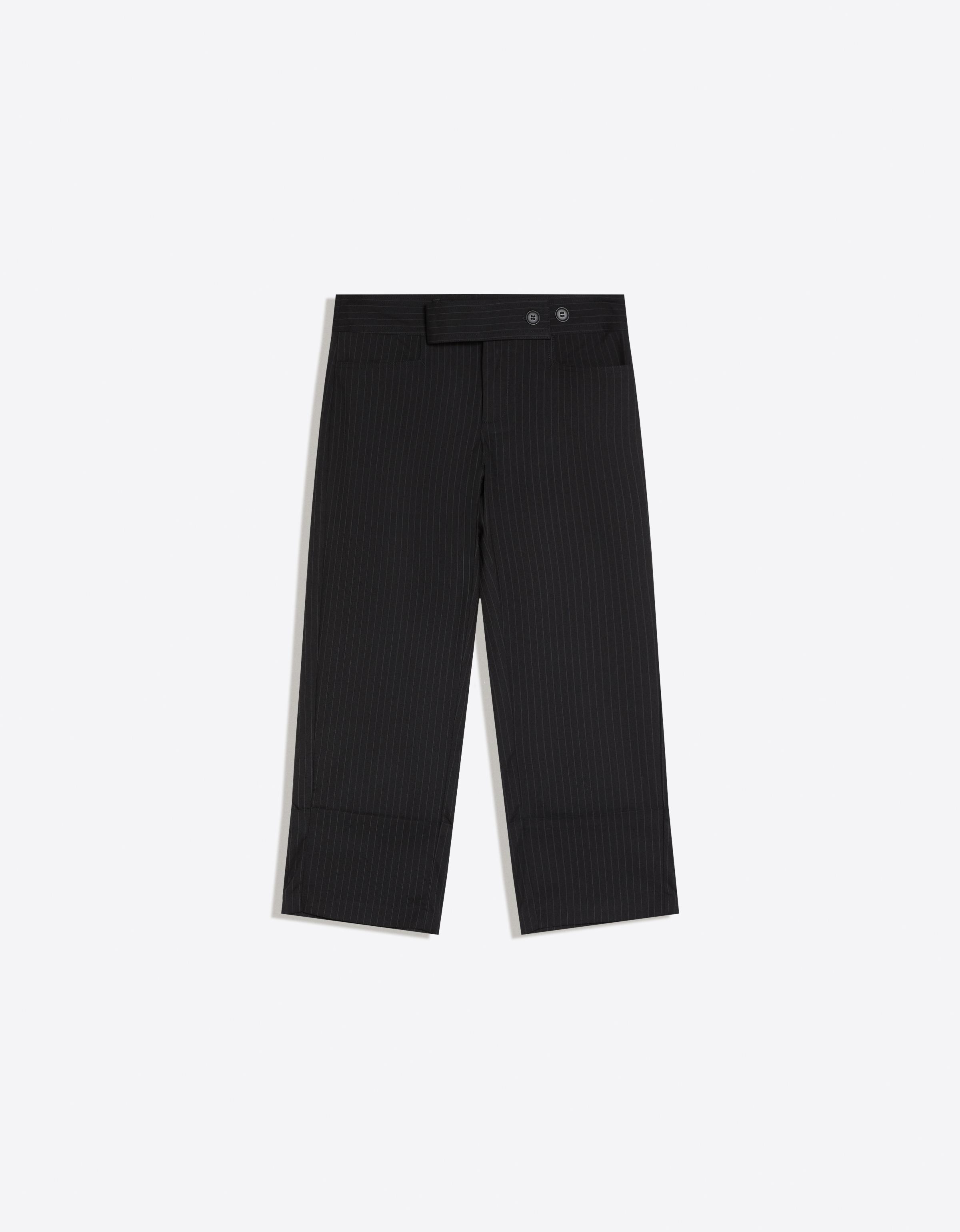 Bershka Geniş kıvrımlı kapri pantolon görsel 3