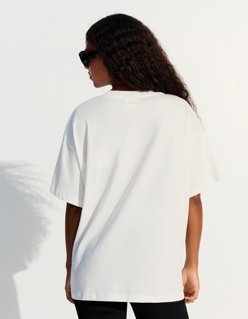 JADE oversize T-shirt-Off white
