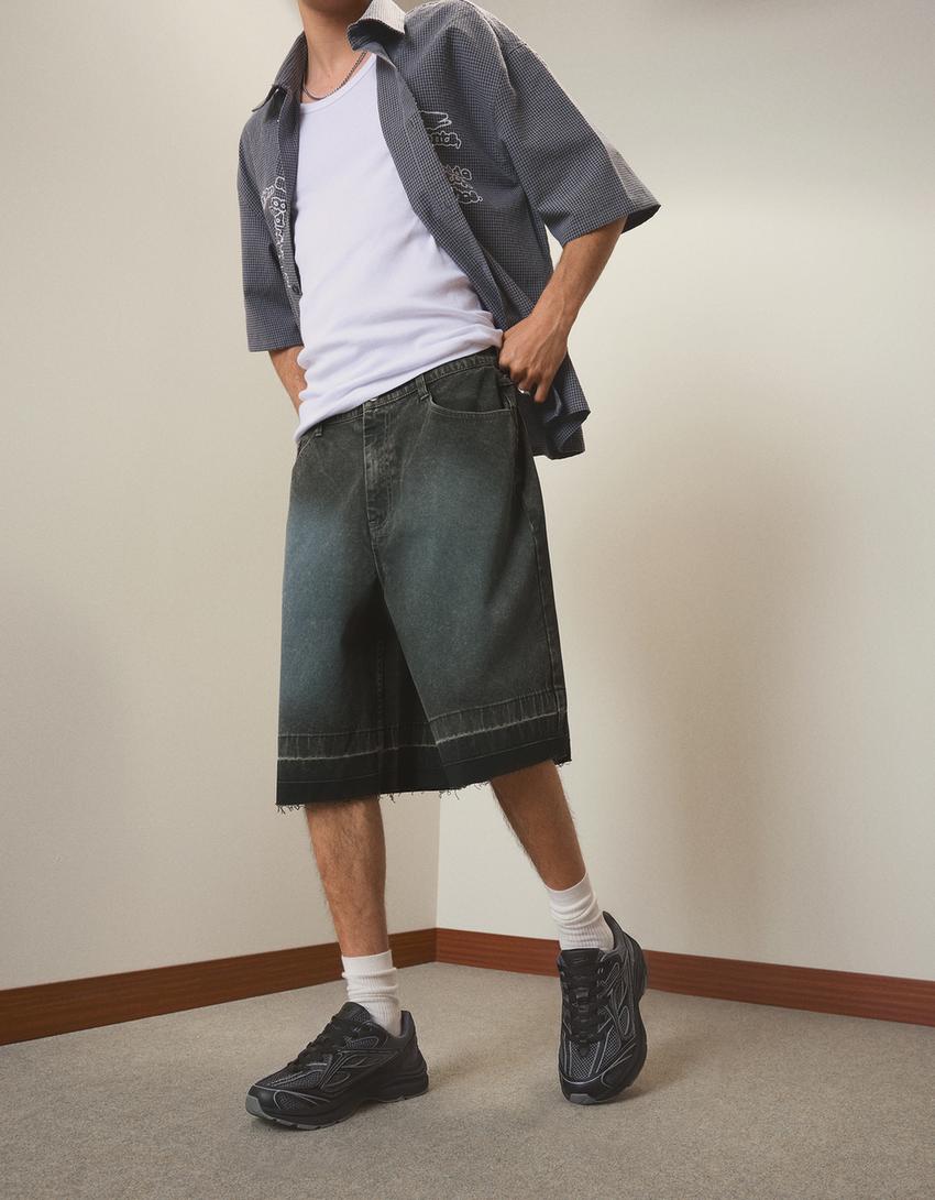 Skater Bermuda shorts-Green