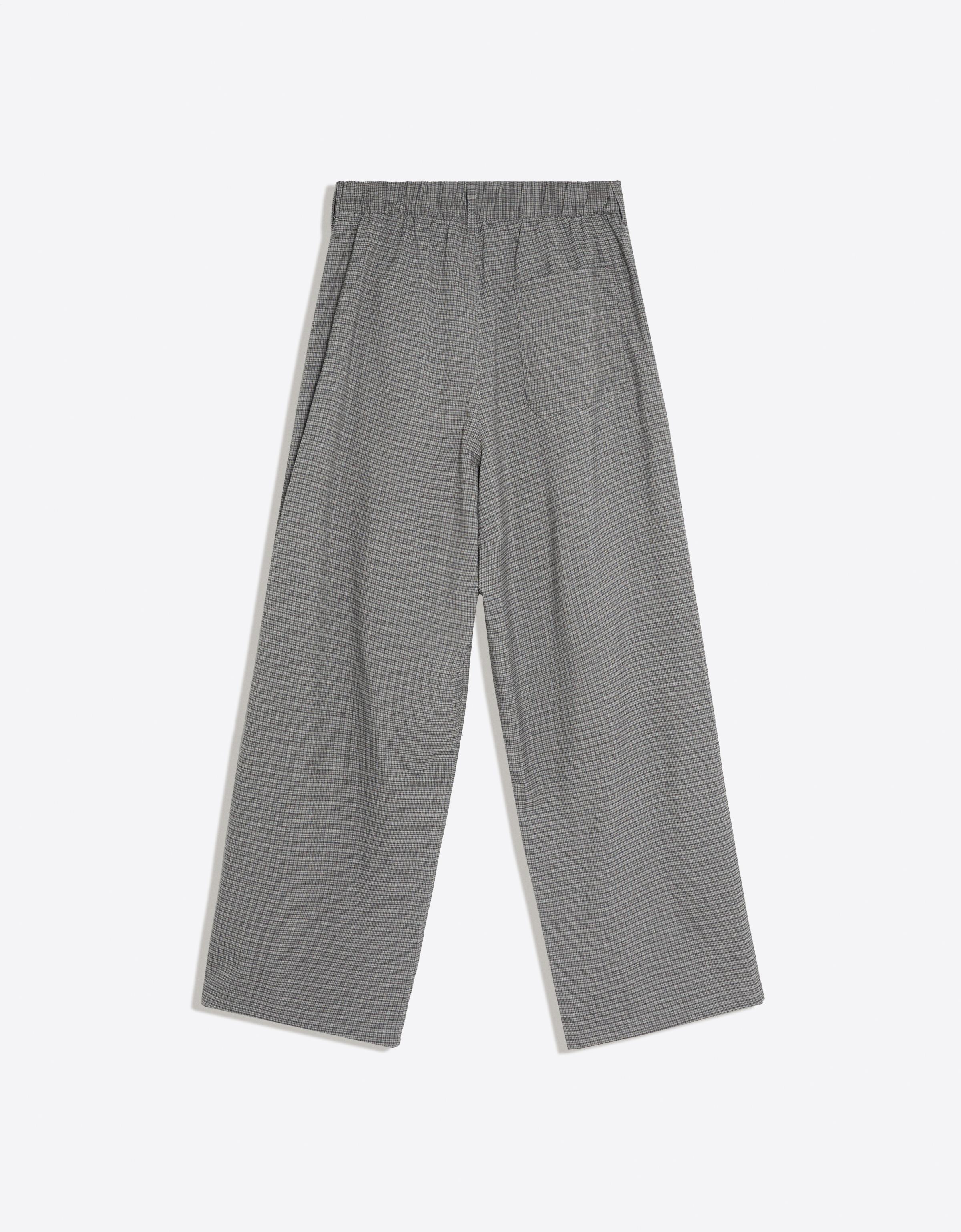 Baggy checked trousers — Mixed gray