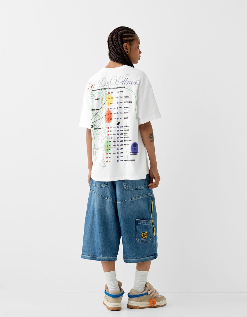 T-shirt BERSSSHKA X SSSTUFFF imprimé-Blanc-4