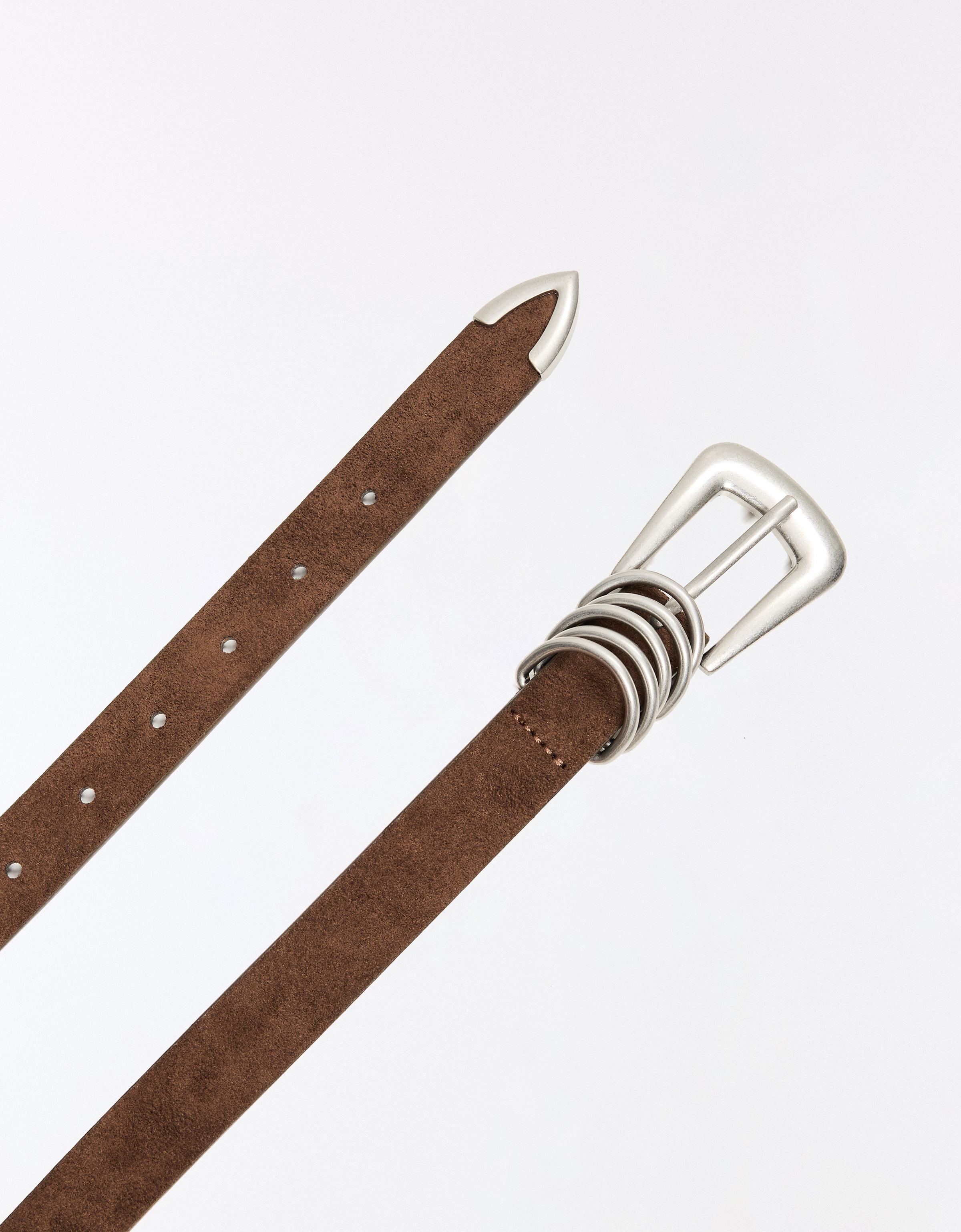 Buckle belt — Brown