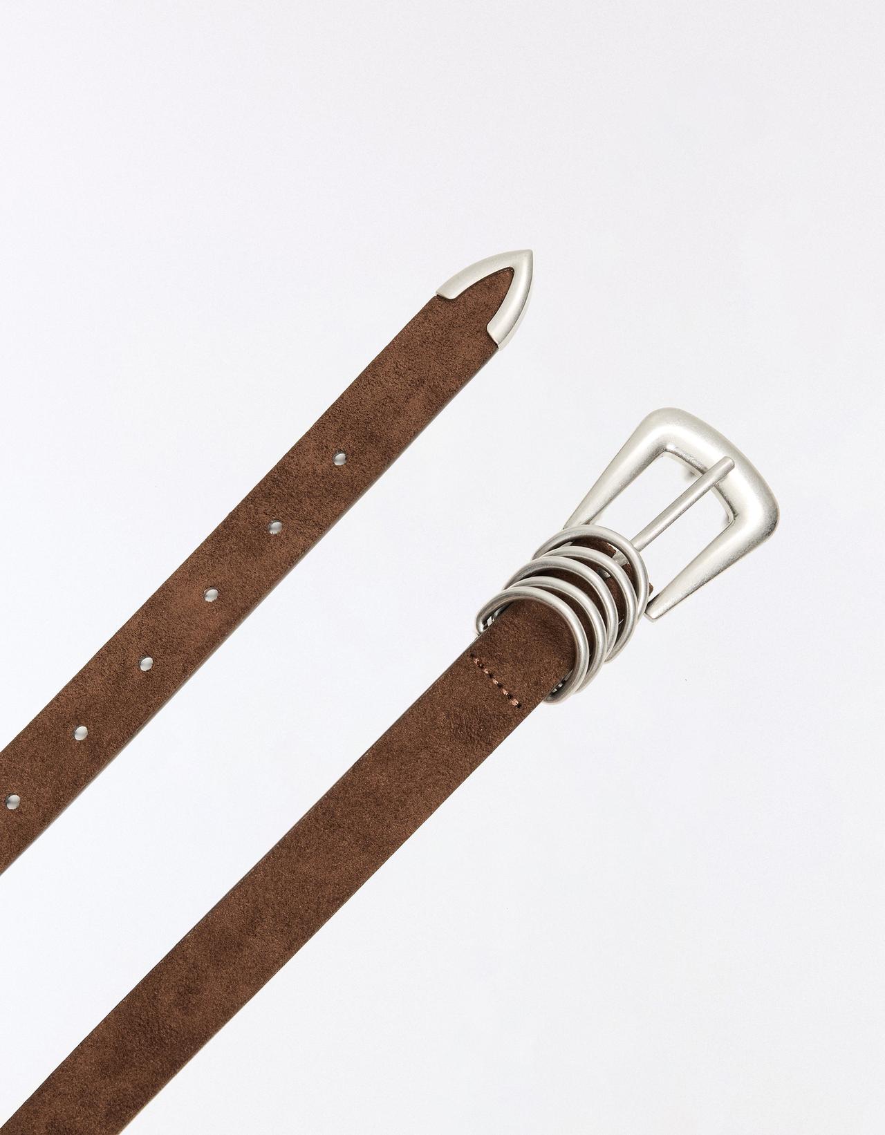 Buckle belt — Brown