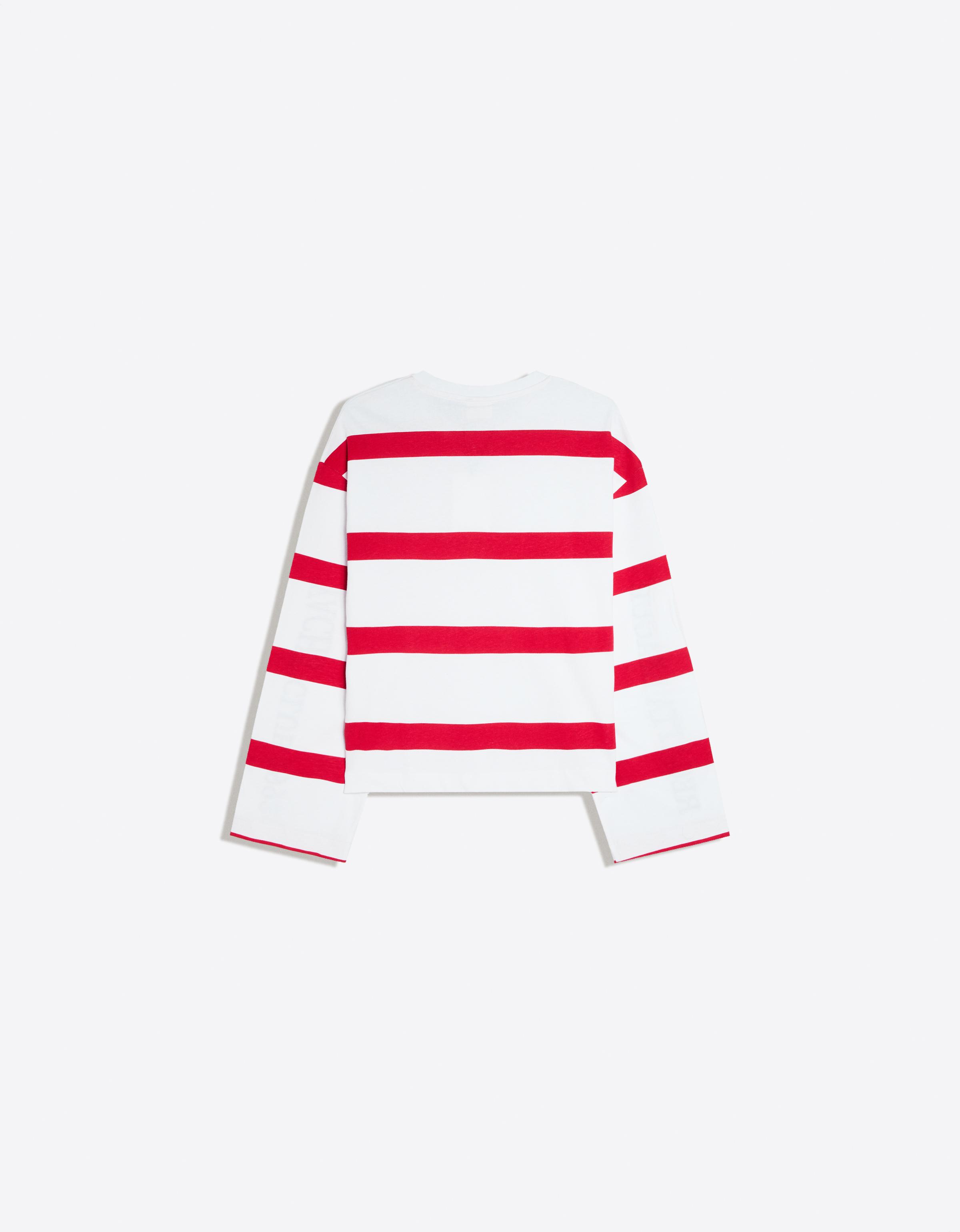 Long sleeve print T-shirt — Red