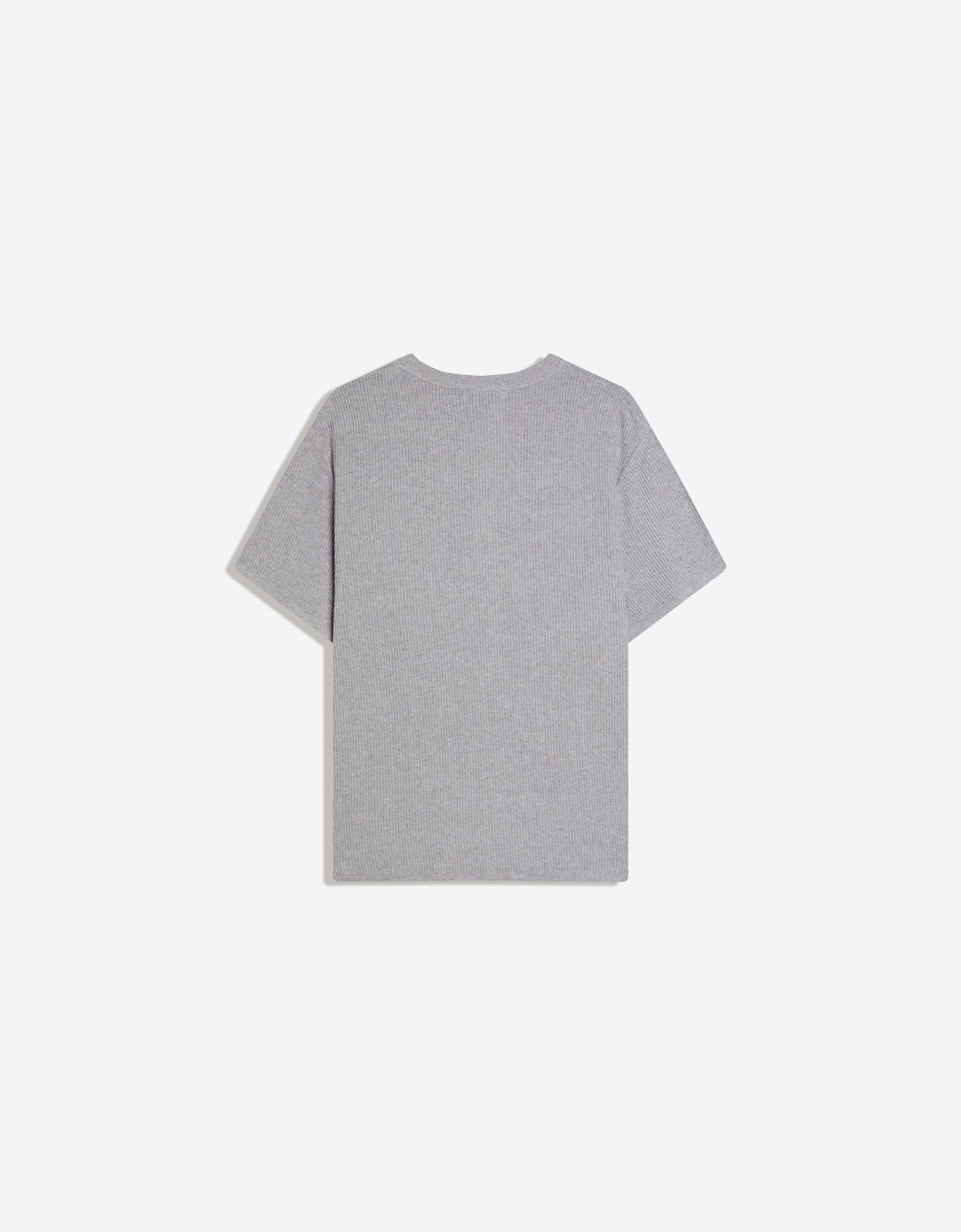 Short sleeve henley T-shirt — Grey