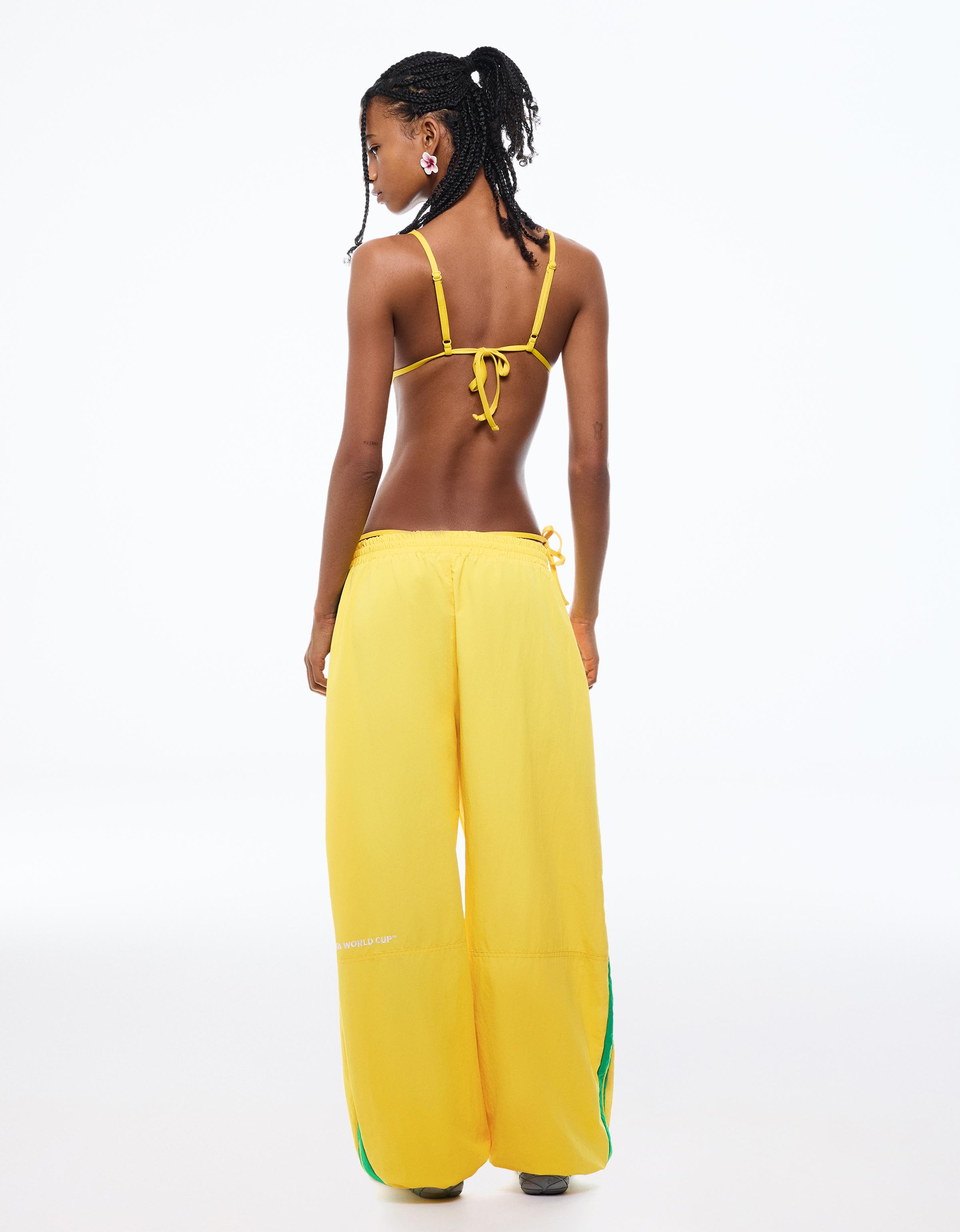 France FIFA WORLD CUP™ technical parachute trousers — Yellow