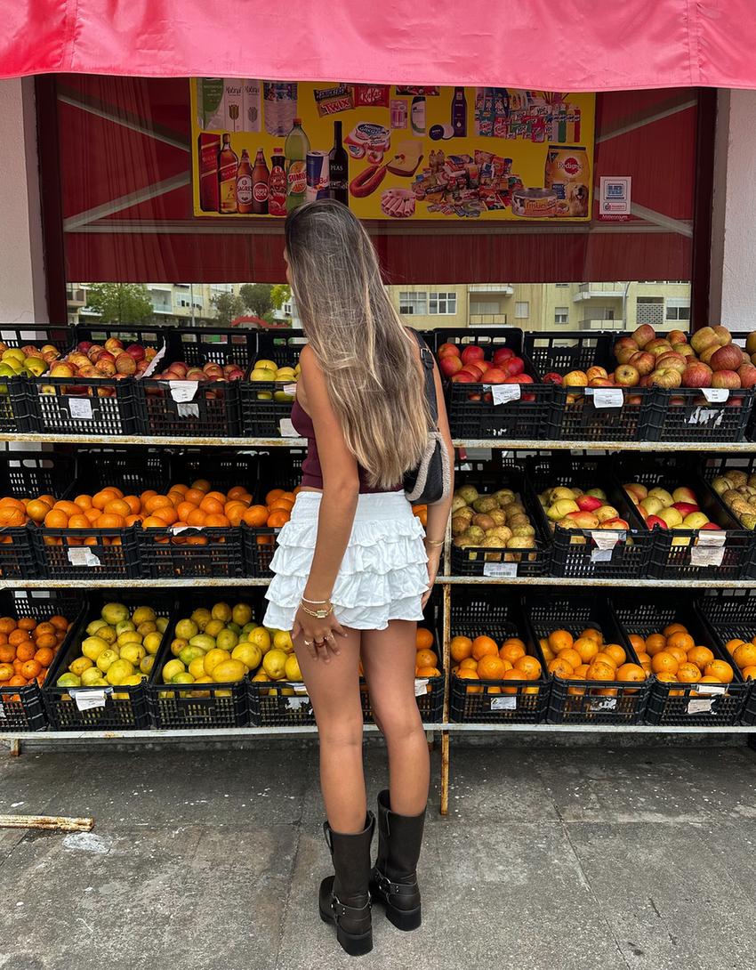 Mini sukně s volánky