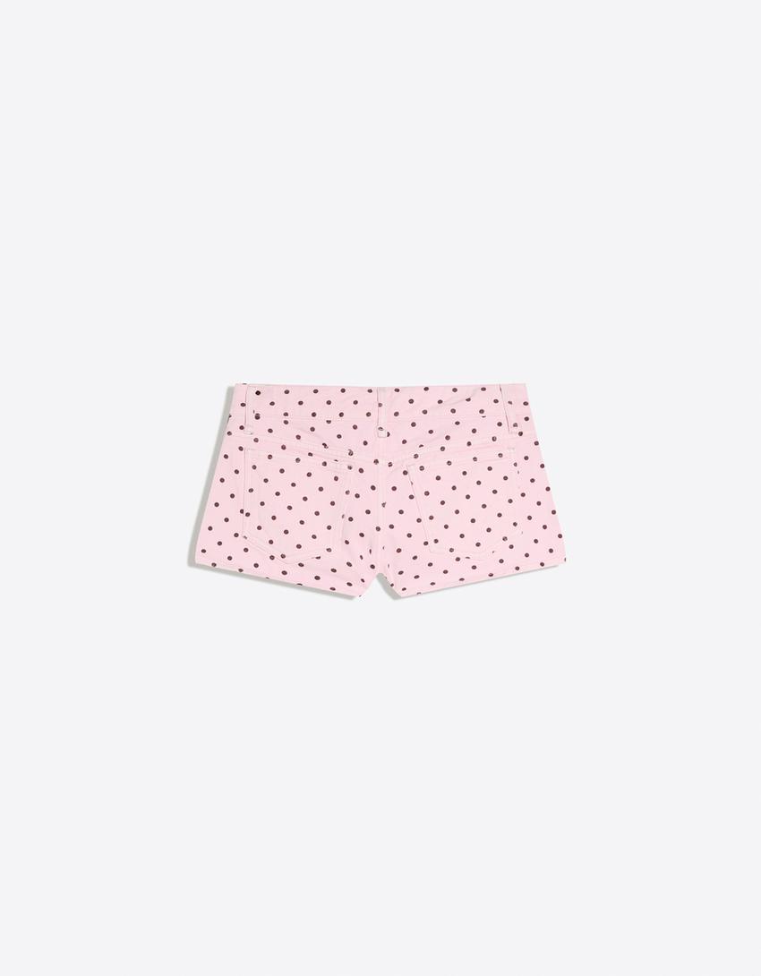 Polka dot shorts-Pink