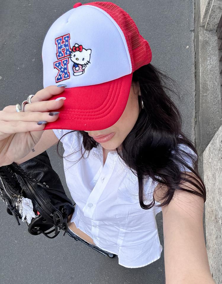Embroidered Hello Kitty cap