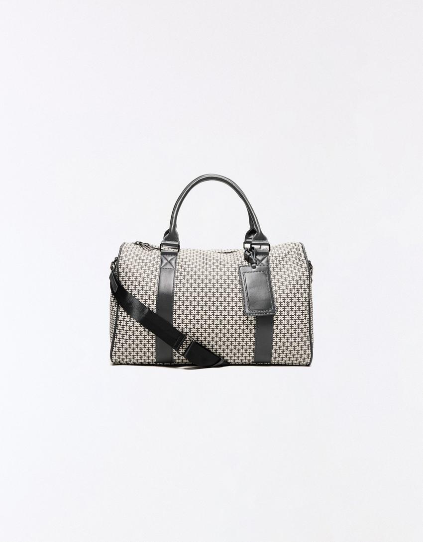 Borsa da viaggio monogramma-Grigio mélange